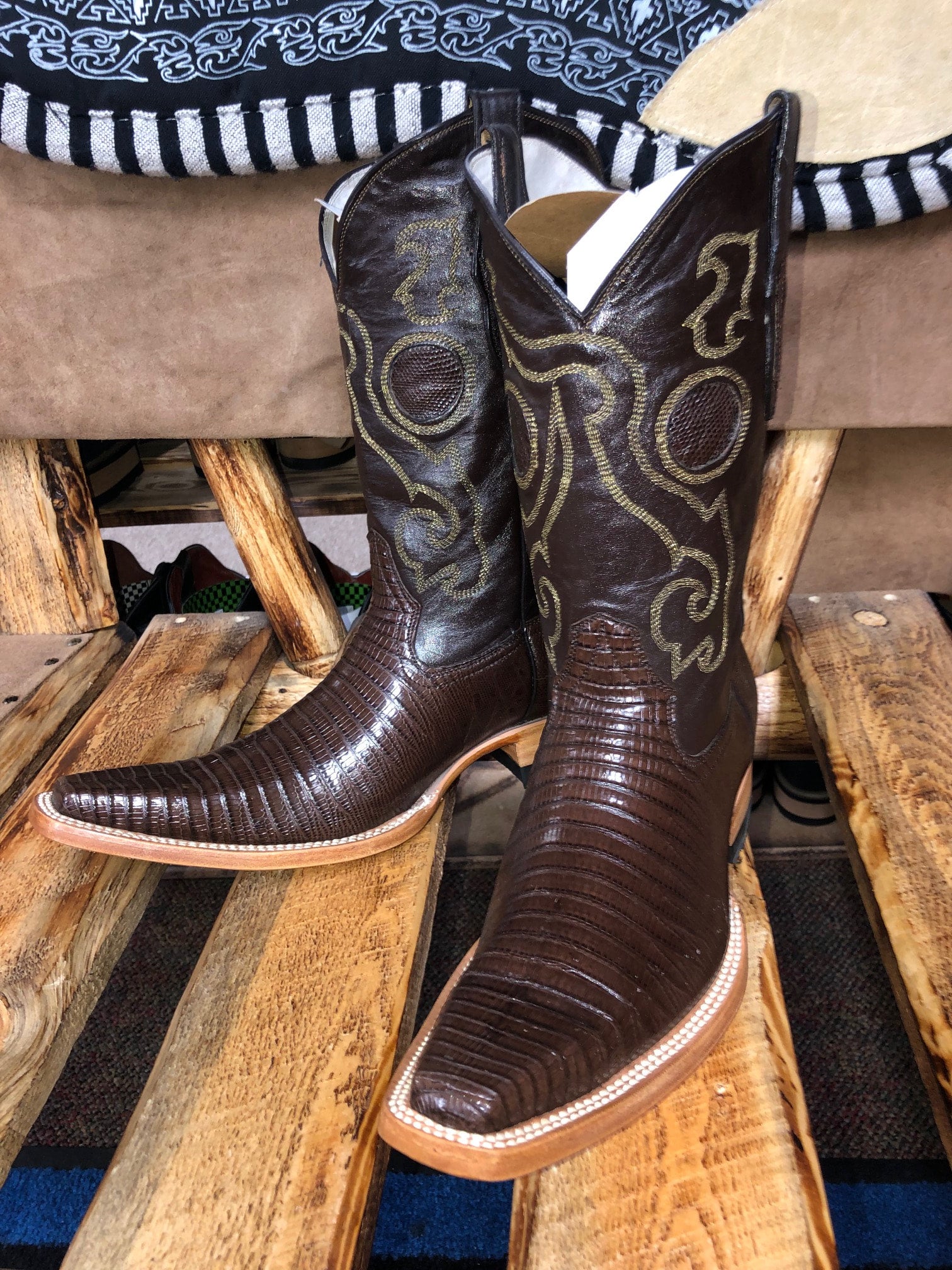 Armadillo square toe boots top