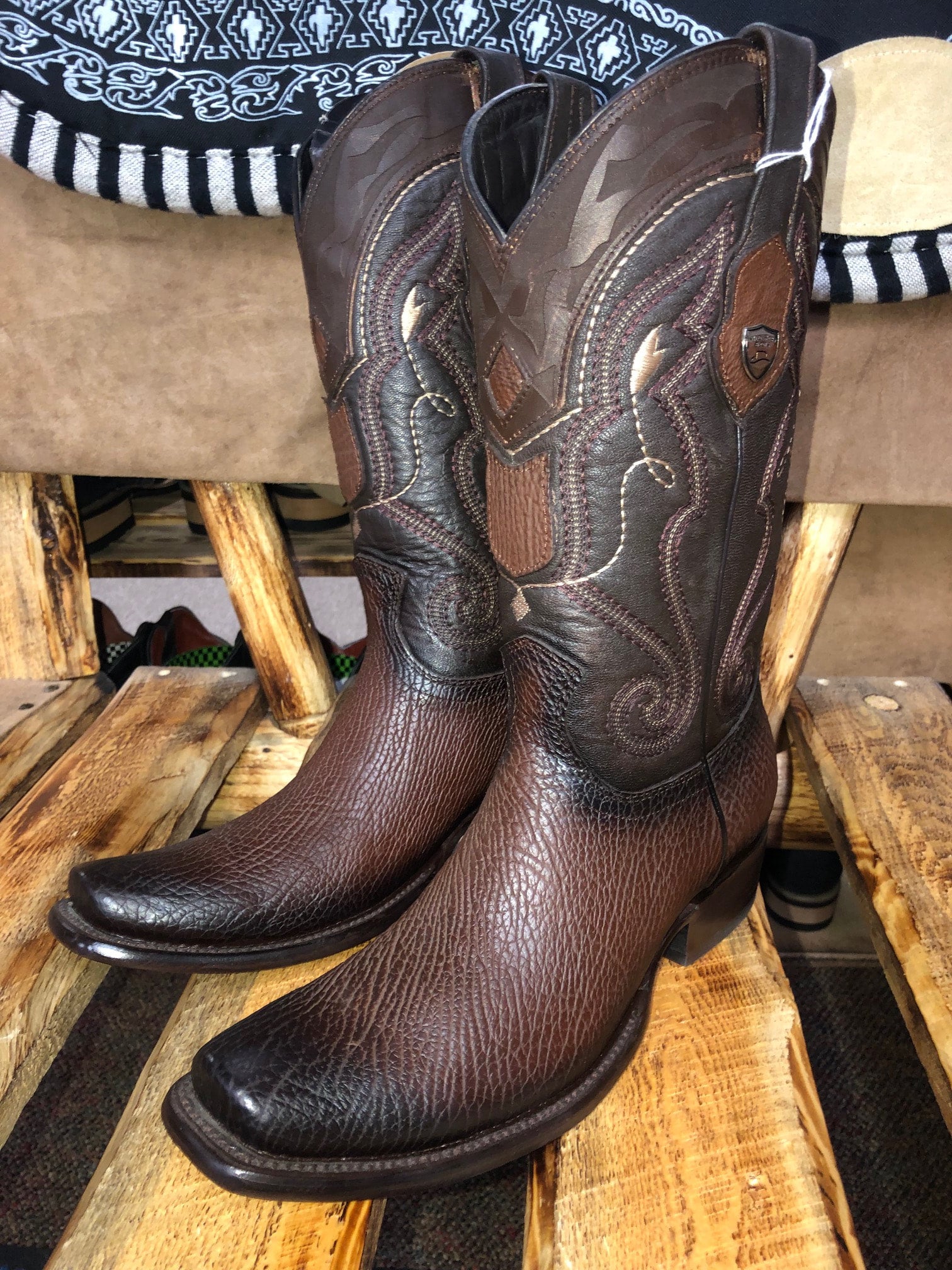 Sharkskin boots store